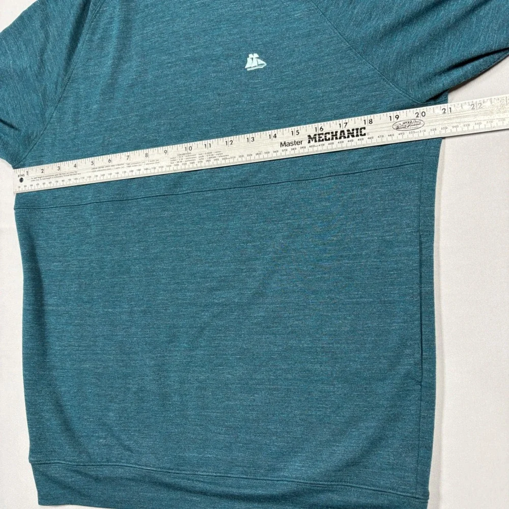 Turtleson Hoodie Mens Small Teal Heathered The Landings GC Performance Pullover